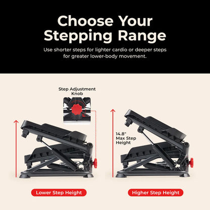 Twist Stair Steppers with Resistance Bands